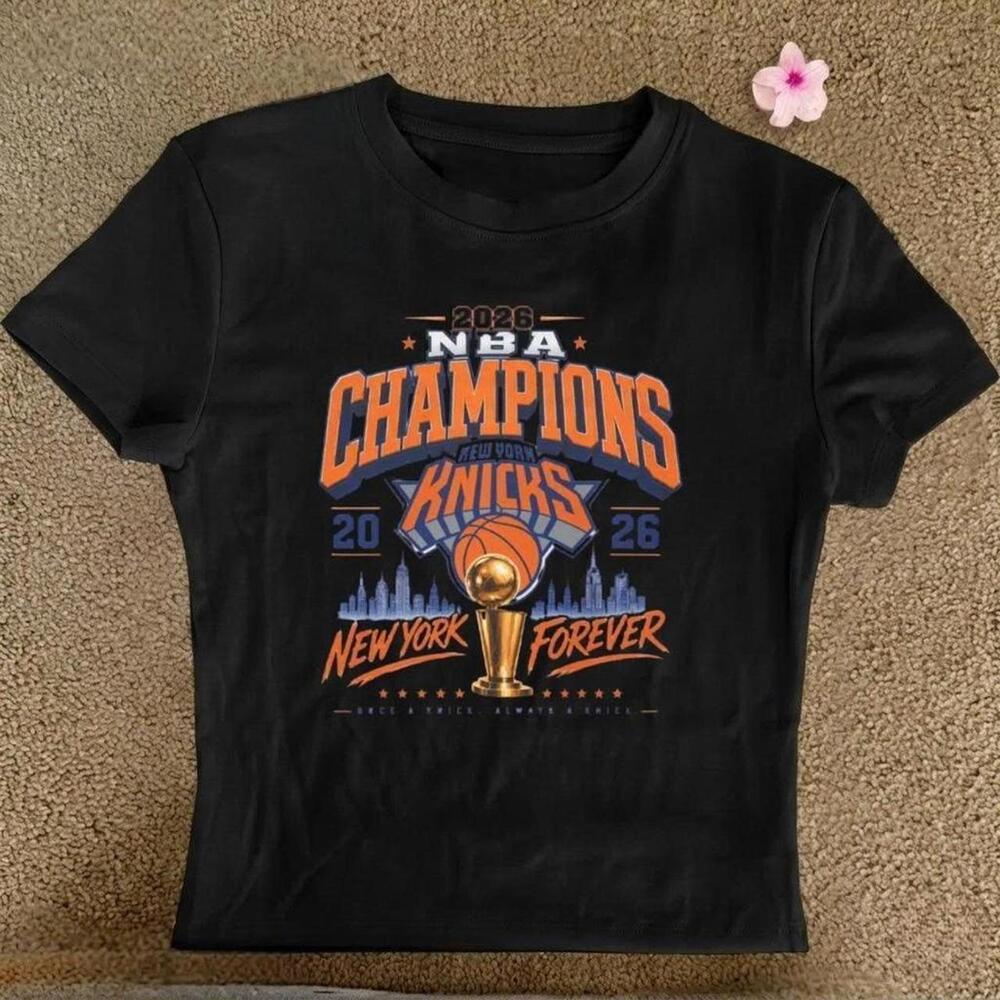 New York Knicks Black Orange Baby Tee